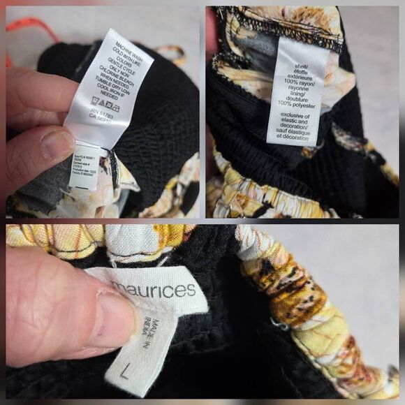 Maurice's Smocked Bodice Floral Sunflower Sunflowers Print Jumptsuit Romper Sz. - Picture 5 of 5